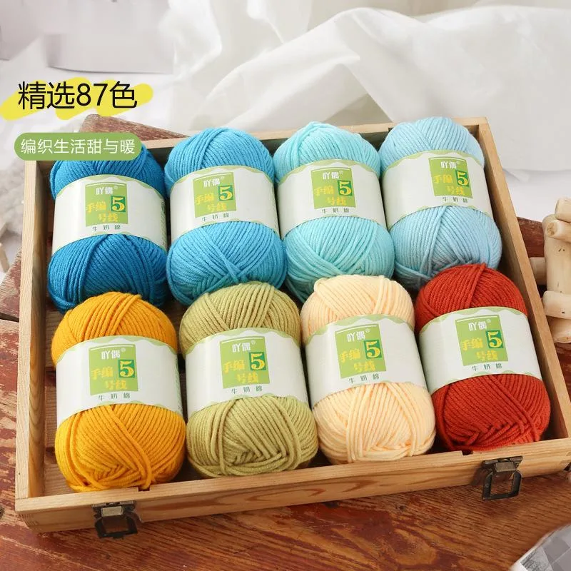 1Pc 50g Hand Knitting Cotton Yarn Acrylic Crocheting Yarn Handmade DIY Sweater Thread Hat Scarf Line