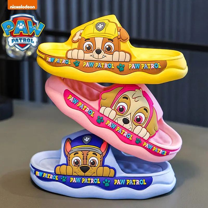 Paw Patrol  Summer Children's Sandals and Slippers Indoor Anti slip Soft Sole Cute Baby Slippers