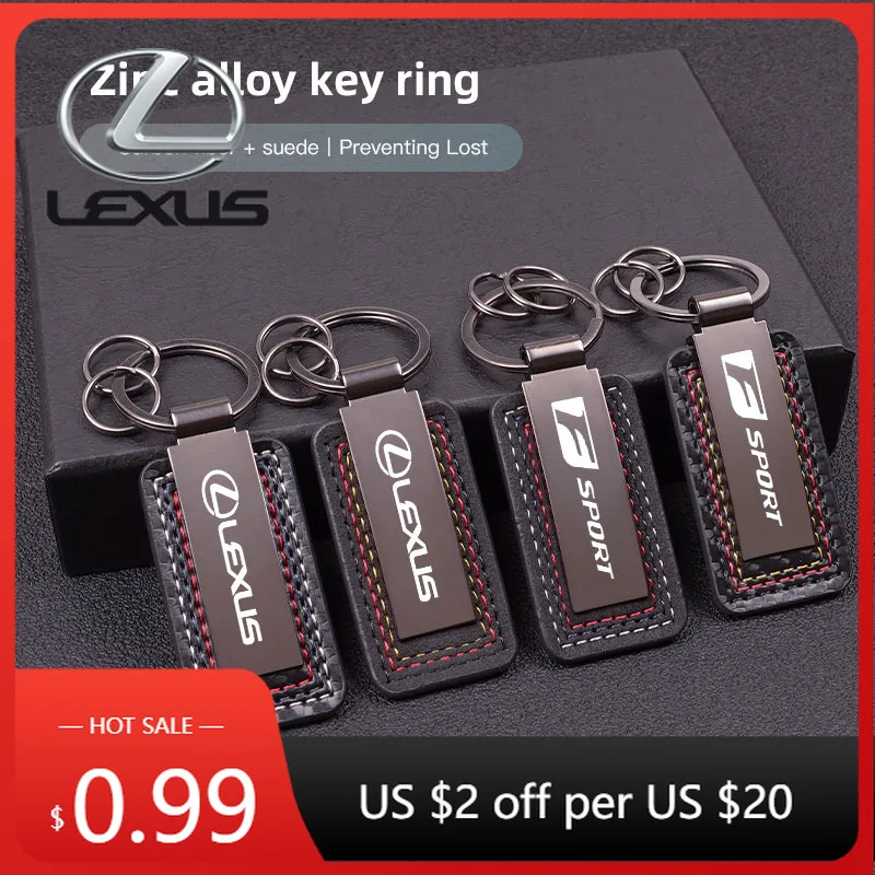 

Interior Stickers Lexus Logo Zinc Alloy Key Chain Car Personalized Keychain For Lexus FSPORT LBX NX RX 350h 450h ES UX 300e GS G