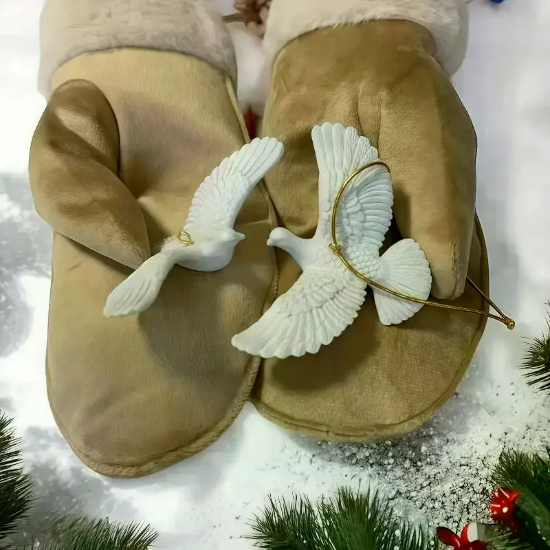 Doves Christmas Tree Ornament Friendship Doves Resin Christmas Ornament Best Gift 1pc