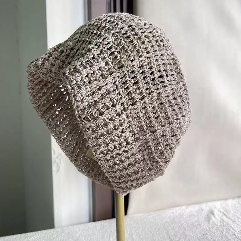 Muslim Caps For Men Clothing Women Skull Prayer Hat  Knitted Mesh Kufi Kippah Islamic Saudi Arabia Jewish Summer Black 0730 view 5