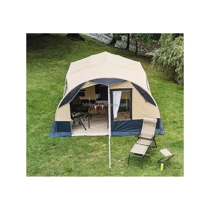 Customized UV-Resistant Durable Waterproof Four-Season Camper Trailer Tents Stainless Steel Poles Quick Setup 17SQM
