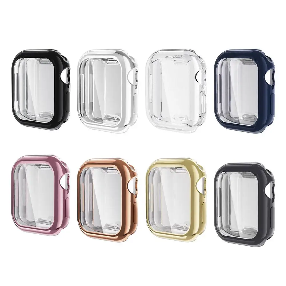 Coque souple en TPU pour Apple Watch Series 10, 42mm, 46mm, cadre de protection en fibre de carbone, coque haute sensibilité entièrement enveloppante, degré de rayure