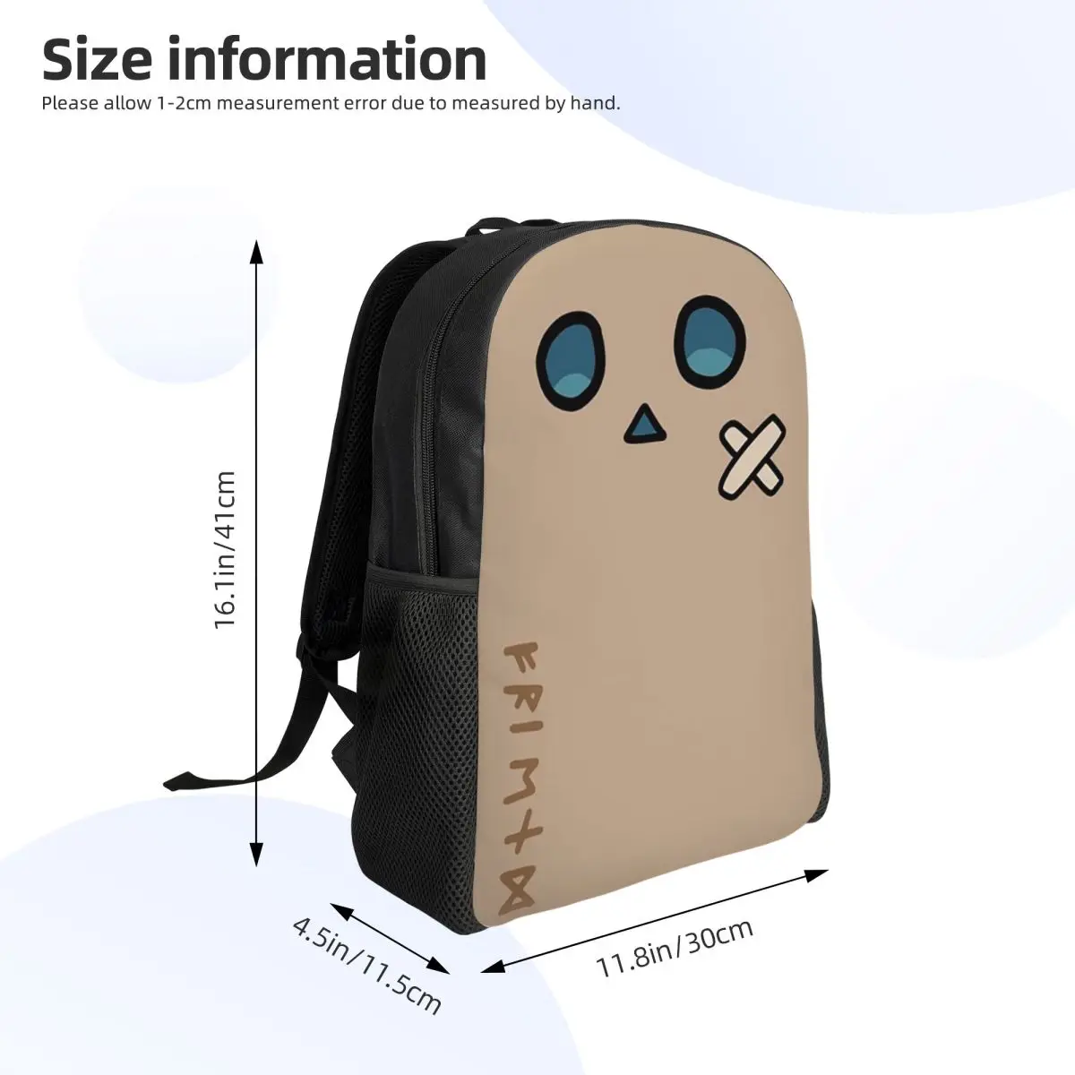 Hololive การผลิต Fictitious Virtual Youtuber Vtuber Nanashi Mumei Mascot กระเป๋าเป้สะพายหลัง Daypack BookBag กระเป๋าโรงเรียนไหล่กระเป๋า