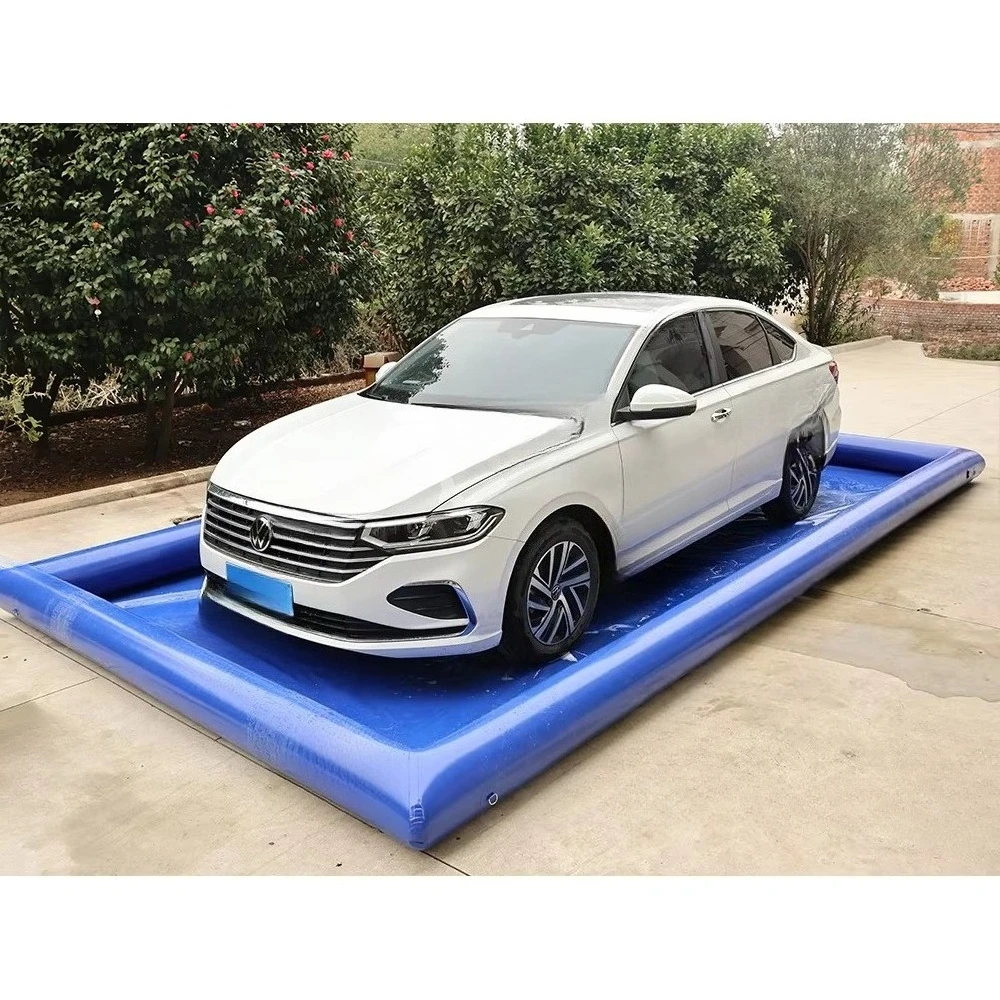 Heavy Duty PVC Safety Mat Waterproof Protection Inflatable Car Wash Mat Garage Floor Mat