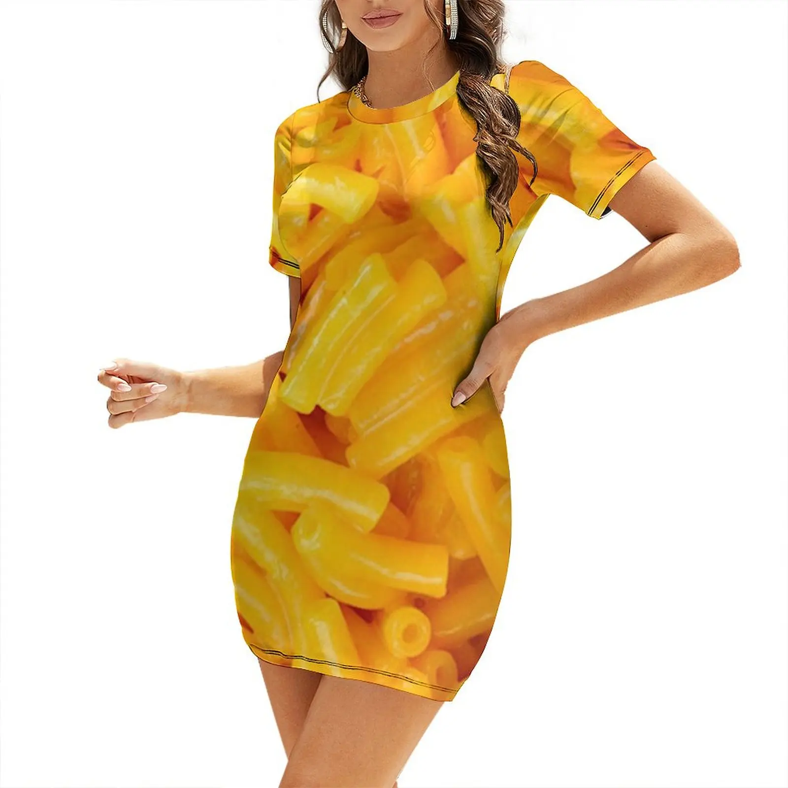 

Mac Cheese Short-Sleeved Dress Dresses summer dress woman 2025 Dress