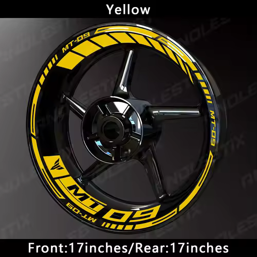 AnoleStix Reflective Motorcycle Wheel Sticker Hub Decal Rim Stripe Tape For YAMAHA MT-09 MT09 - Image 18