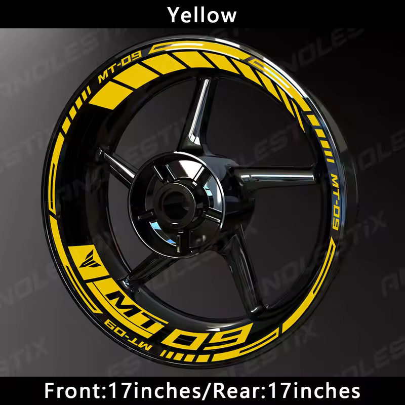 AnoleStix Reflective Motorcycle Wheel Sticker Hub Decal Rim Stripe Tape For YAMAHA MT-09 MT09 - Image 18