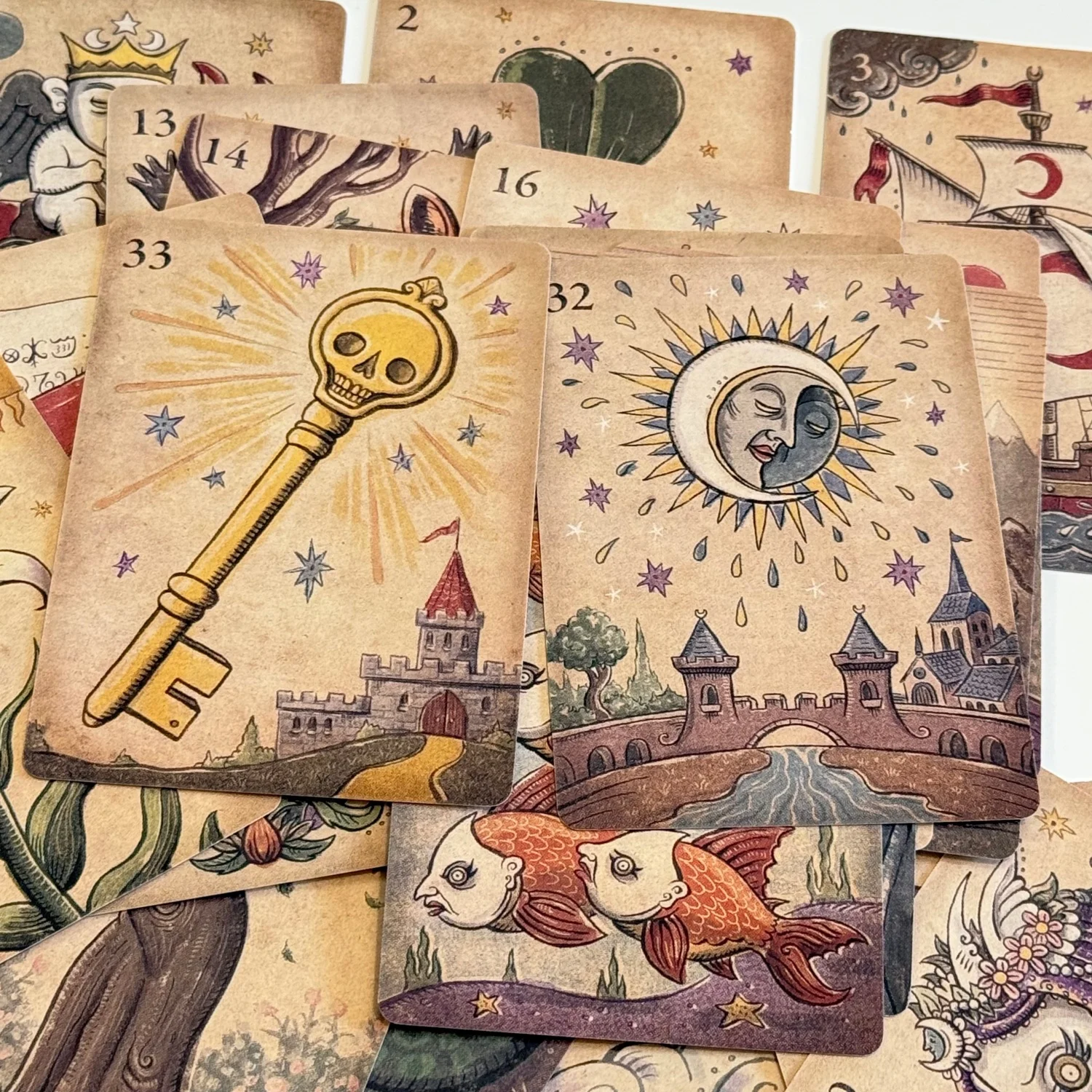 Lenormand Della Luna Oracle Ca - Party Games Entertainer ulasan dan harga