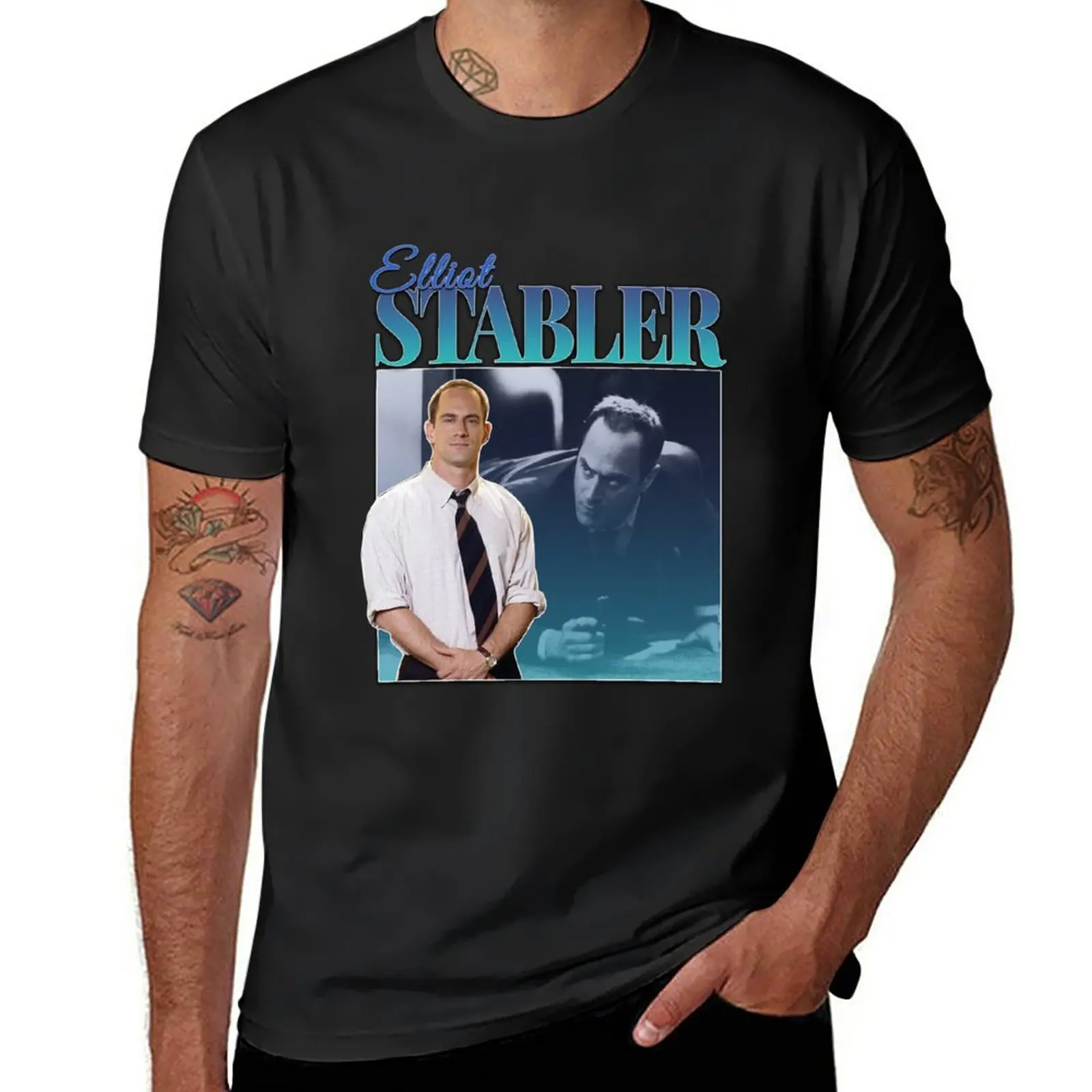 

New Elliot Stabler 90s Inspired Vintage Homage T-Shirt boys t shirts summer clothes graphics t shirt sweat shirt mens clothes