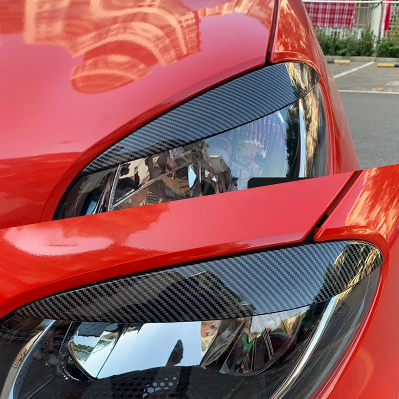

2 Pcs Car ABS Lamp Eyebrow Decoration Sticker For New Mercedes Smart 453 Fortwo Car Accessories Exterior Styling Modification