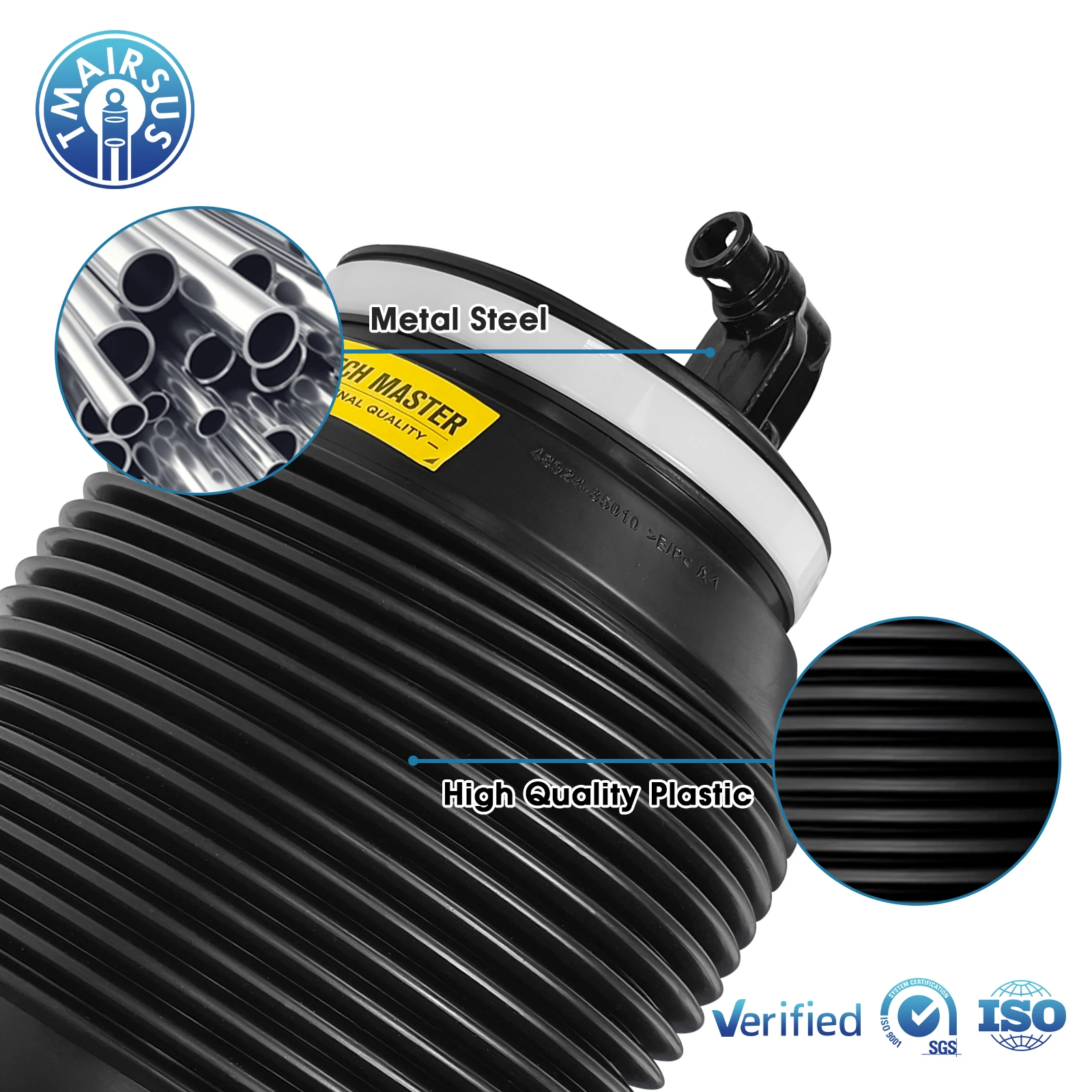 نوابض تعليق هوائية خلفية يسار ويمين عالية الجودة ومتينة لسيارة لاند كروزر GX460 2010-2018 48090-60010 48080-60010