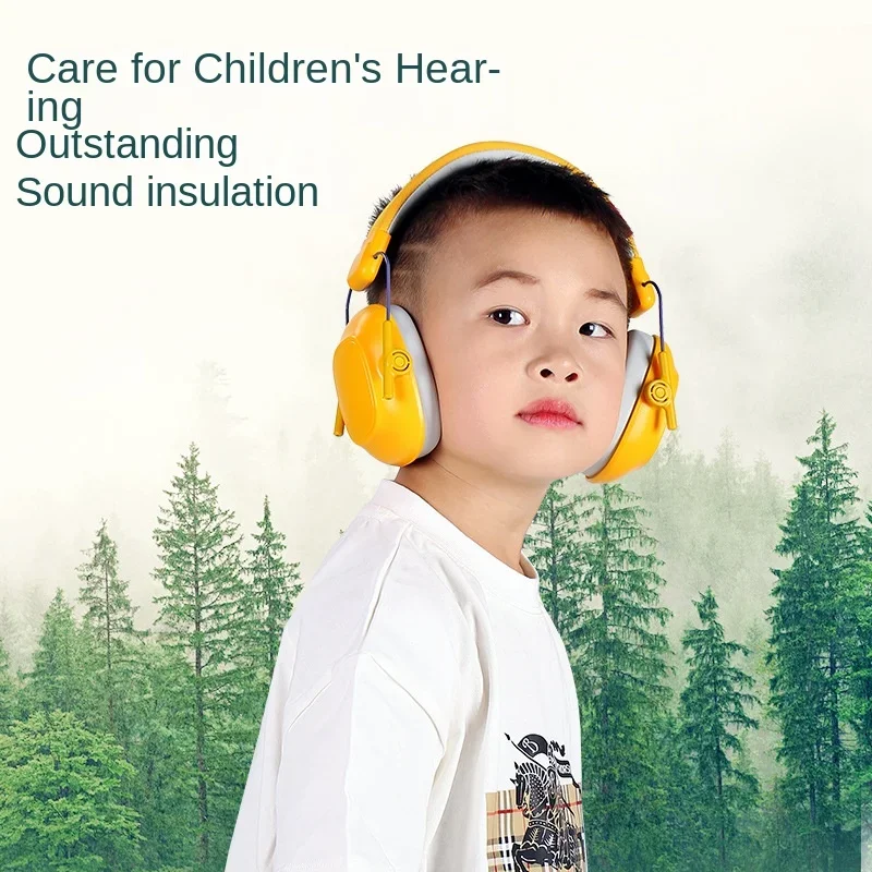 Children\'s Anti-noise Earmuffs Aircraft Decompression Learning Drum  Set Noise-cancelling  Headset  with Soundproof Headphones