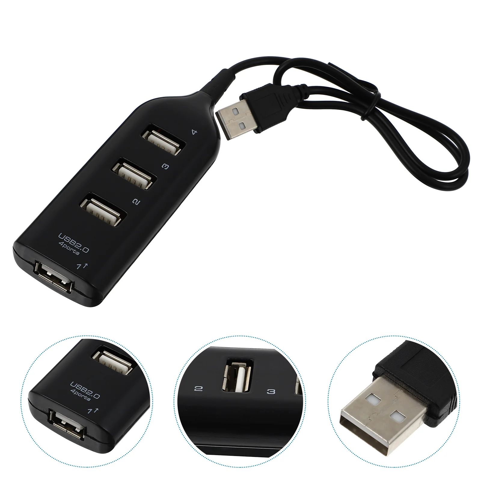 

4 Port Hub 4-Port USB 20 Expansion Transfer Splitter Extender Expander Abs Practical Divider