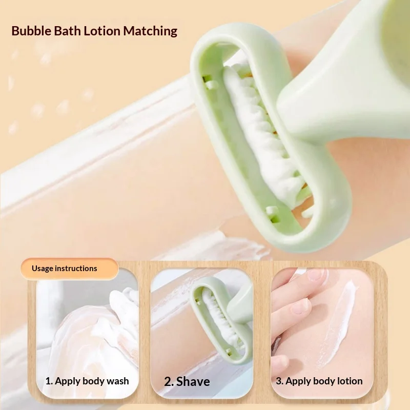 Women Manual Body Razor Safe Guard Hair Removal Shaver PortableTrimmer Non‑scratch Personal Grooming Beauty Tool