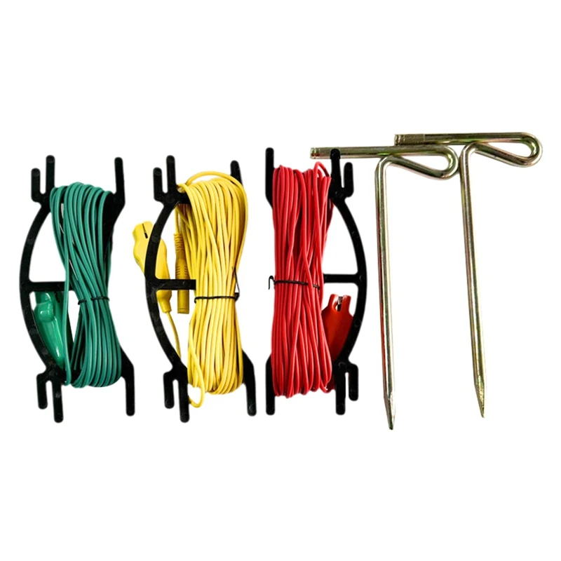 

DY4100 Ground Test Kit Digital Earth Ground Resistance Meter Ohm Instruments Inspection Electrician Resistance Tester