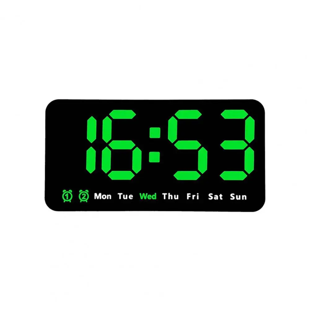 Digital Wall Clock Automatic Brightness Dimmer Electronic LED Alarm Clocks Light Sensing With Remote Control For Home Room