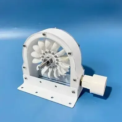 High Efficiency Pelton Water Turbine Generator DIY Hydropower System Impact Wheel Bucket Wheel for Off-grid Energy