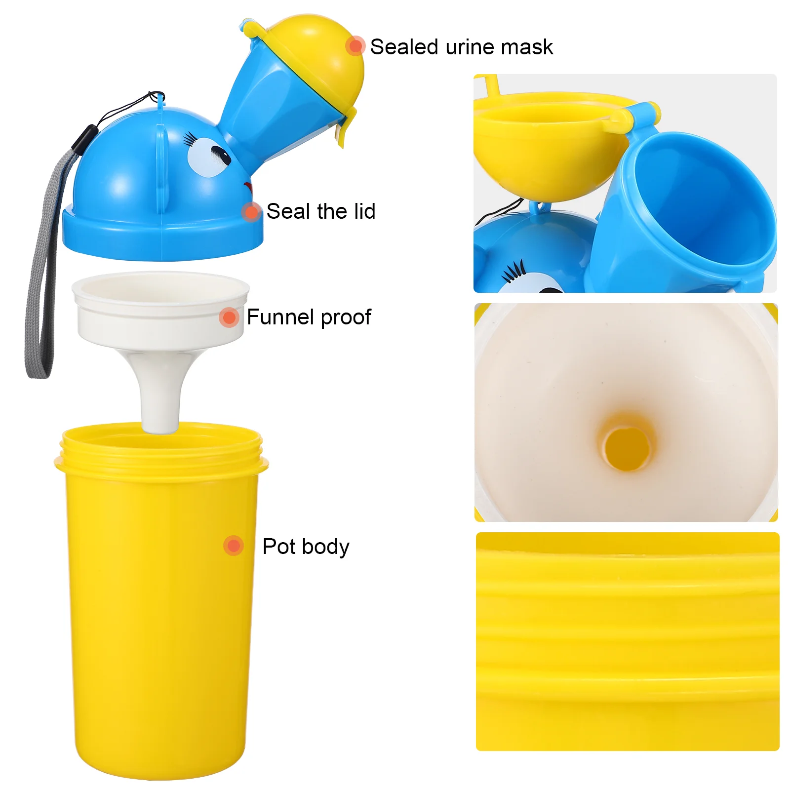 Outdoor Toddler Urine Bucket Baby Travel Potty for Toddlers Essentials Pee Portable Abs Boy Training