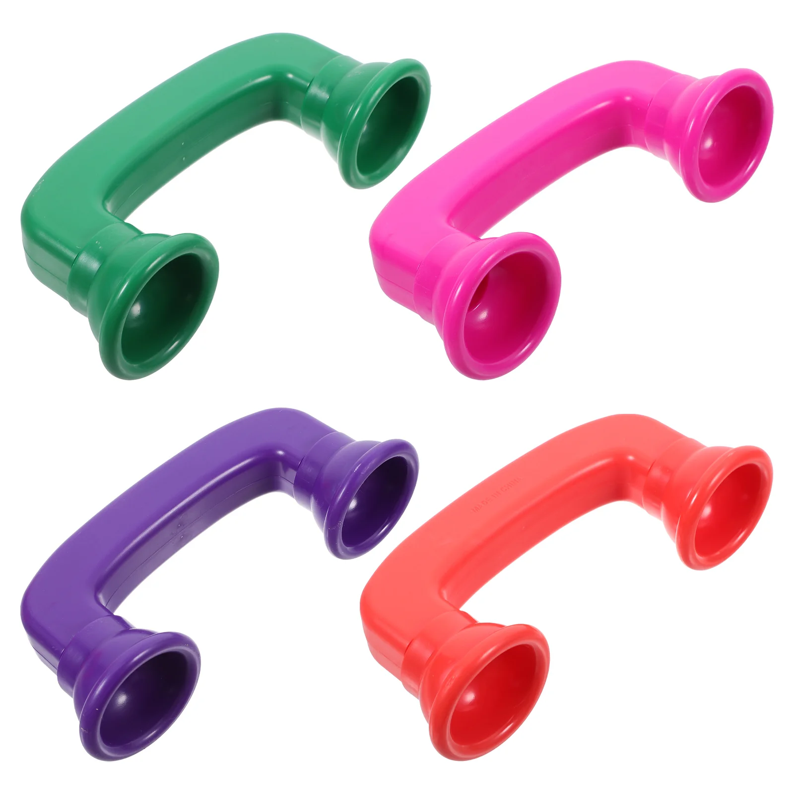 4 Pcs Toddler Fun Toy Auditory Feedback Toys Colorful Whisper Phone Phones for Reading Abs