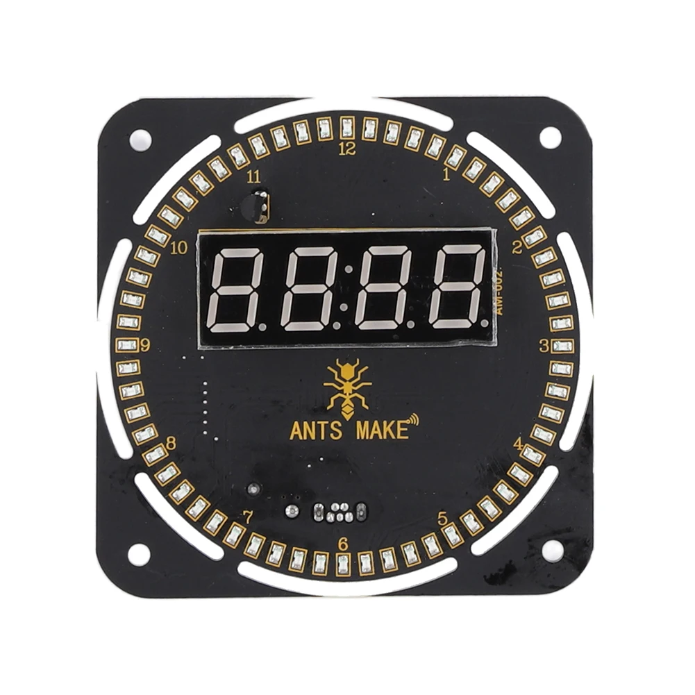 DIY Rotating Digital LED Display Module  DC5V 4-Digital Alarm Electronic Clock Kit Electronic Clock Kit 51 SCM Learning Board