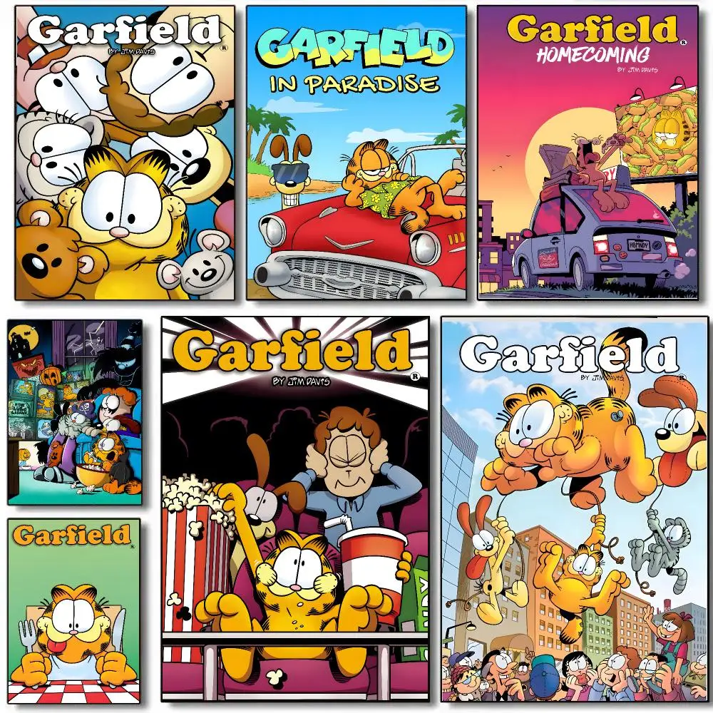 Cartoon Anime G-garfield Poster HD Waterproof Aesthetic Wall For Home Decor Trendy Durable Easy To Apply Art