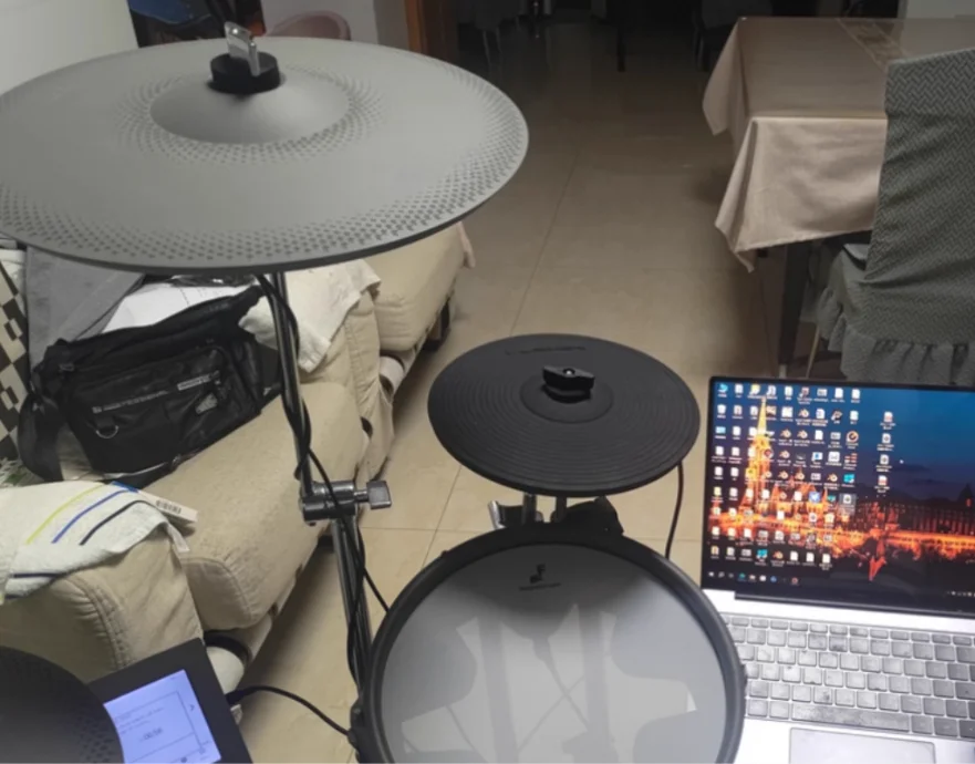 12 Inch Crash Ride Cymbal Trigger - 2-zone & 3-zone, Compatible with Lemon, Roland, Alesis, 2box, EFNote Electronic Drums