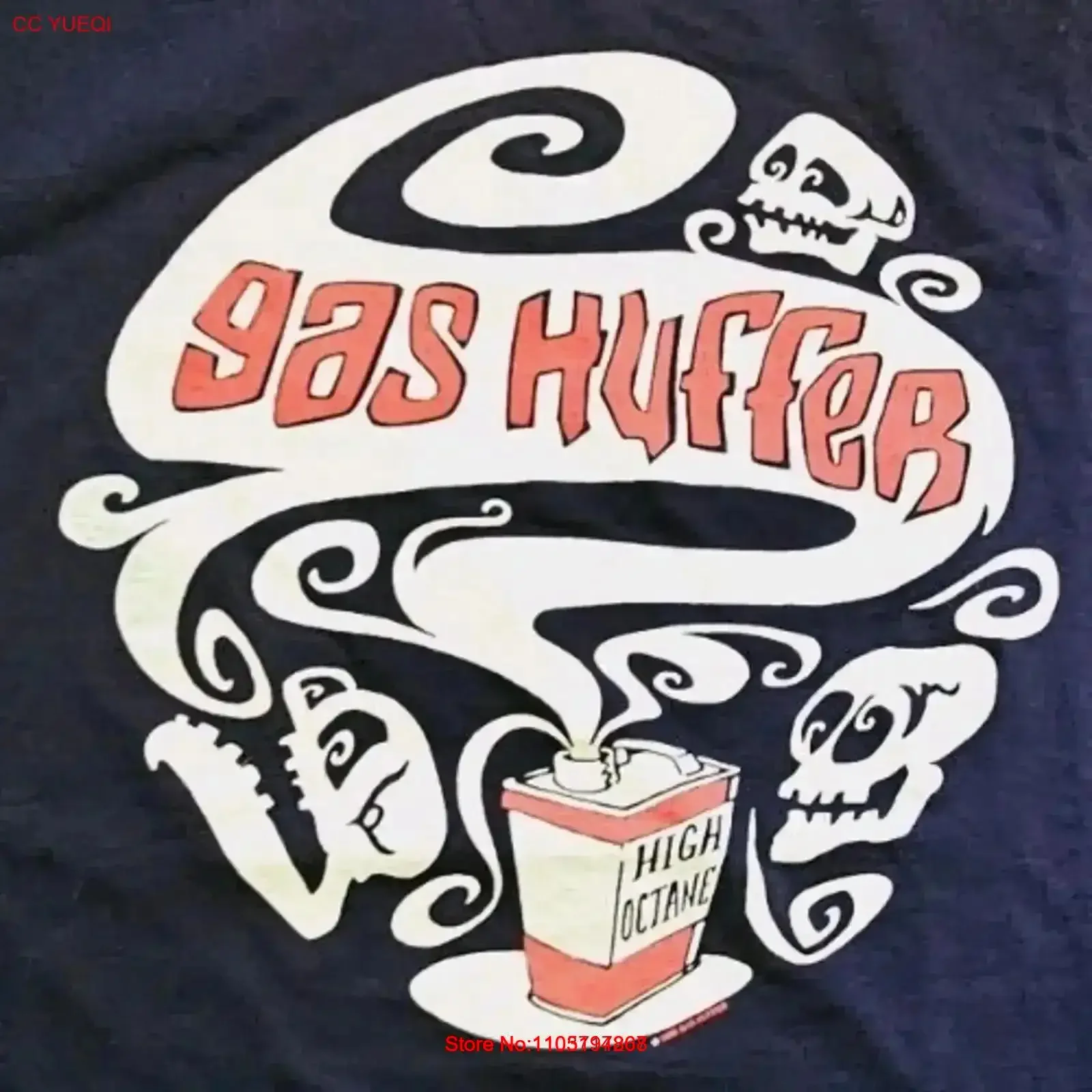 Vintage 90s Gas Huffer Band T Shirt Size XL Deadstock With Tag Washed Casual Stylish Slightly Stretched Soft streetwear