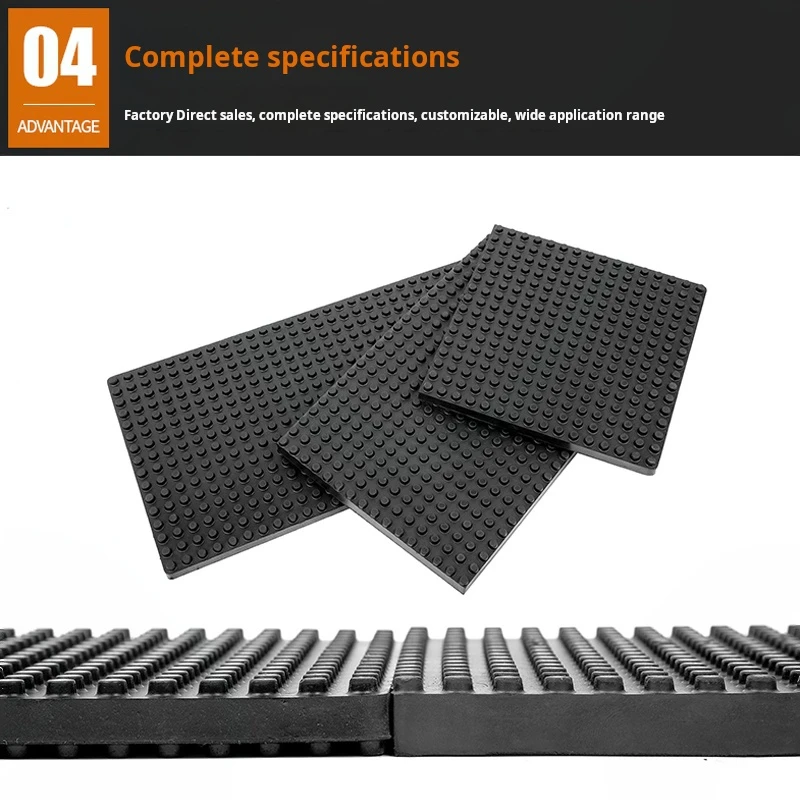 Double-Sided Particle Raised Rubber Shock-Absorbing Pad Anti-Slip Sound Insulation And Noise Reduction Buffer Pad