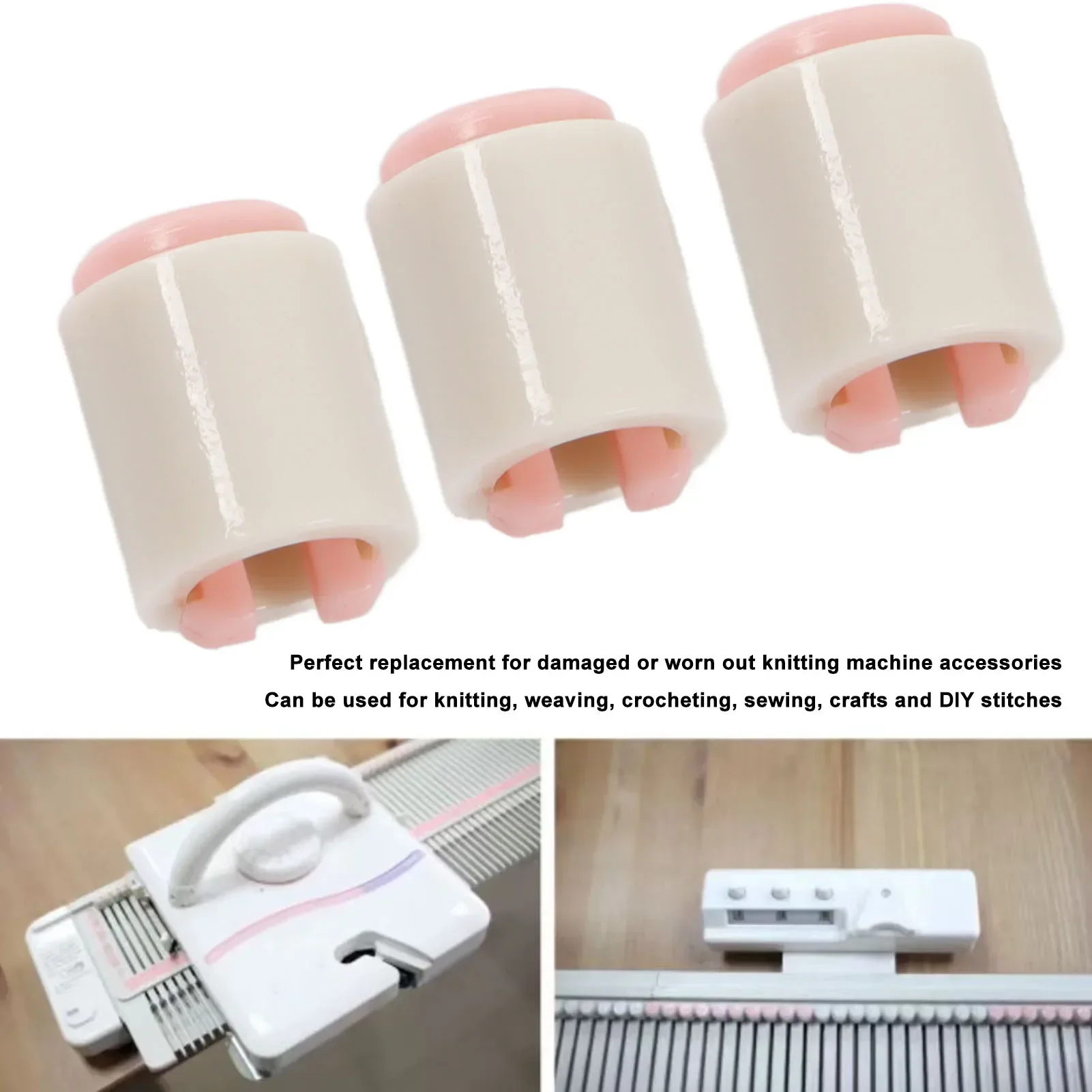 25pcs Knitting Needle Stoppers Reduces Friction Plastic Knitting Needle End Caps For LKS100 LK150 GK370
