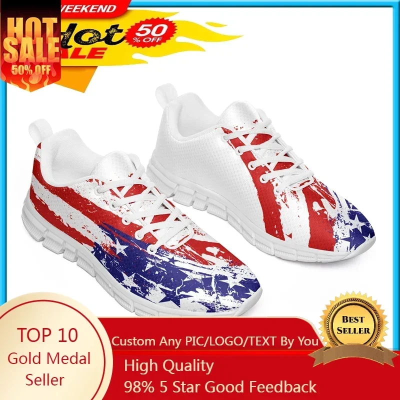 

USA United States Flag Dropshipping Print On Demand Custom Shoes Sneaker Custom Print POD Shoes Sneaker