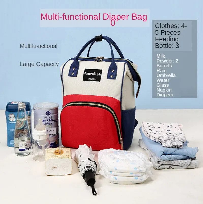 Diaper Bag Mummy Backpack Large Capacity Bag Mom Baby Multi-function Waterproof Outdoor Travel Diaper Bags For Baby Care