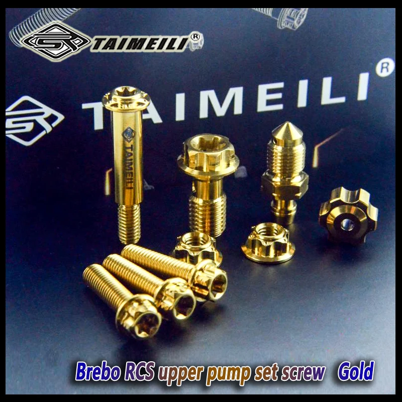 TAIMEILI  Titanium alloy screw brake upper pump Brebo Applicable RCS/RCScc  direct push pump set screw Ultra light modification