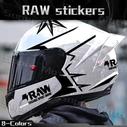 Motorcycle Helmet Sticker RAW Decal  Watertight Accessories Decorative For Suzuki  Ducati  BMW Benelli Honda KTM Yamaha Stickers