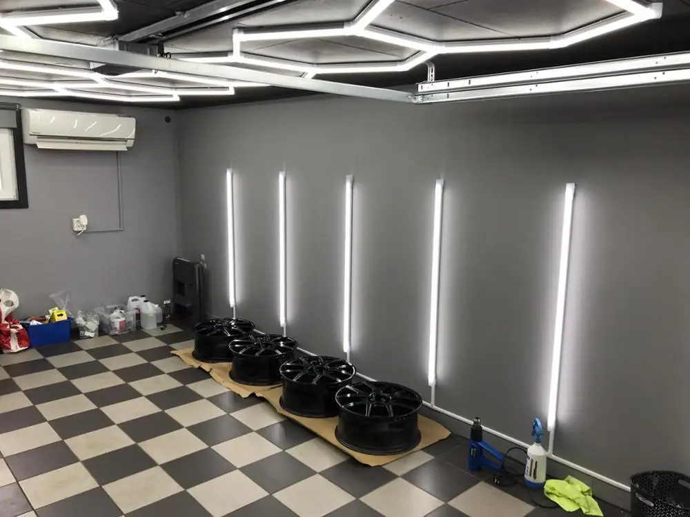 Barra de luz Led blanca fría de 1,2 m para coche, luz de pared para taller, estación de belleza, venta de Flash automático, 2 años de garantía, 6 unidades por lote