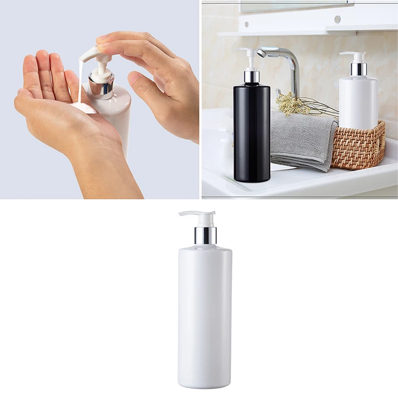 500ml Refillable Hand Pump Soap Dispenser Bathroom Bottle For Dish Shower Gel Shampoo Conditioner Plastic Empty Lotion Container