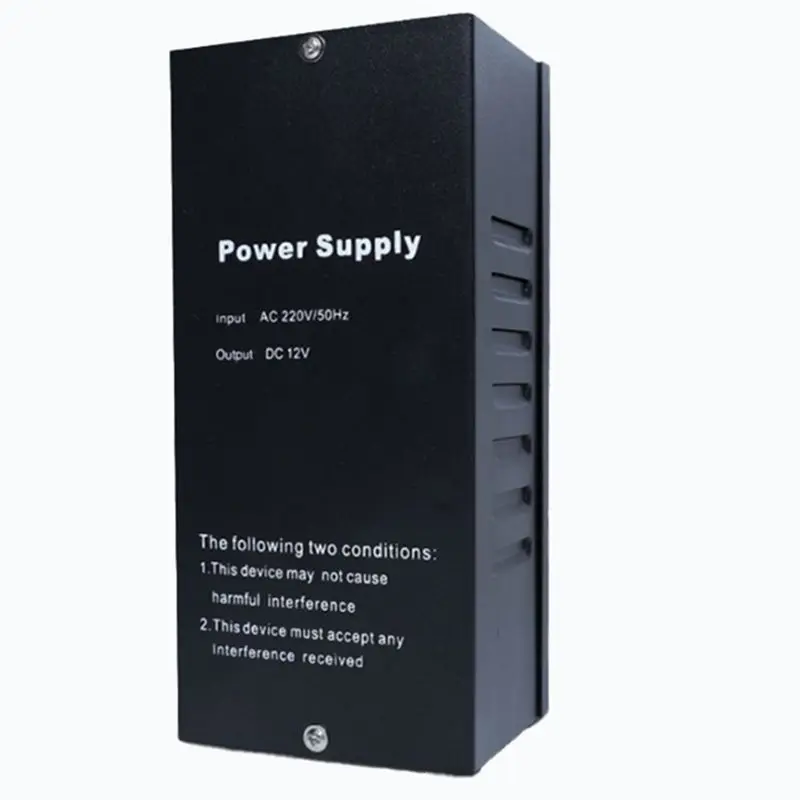 B29C-Access Control Switch DC 12V-14V 5A 2 Locks Double Relay Power Supply AC110-230V Door Power Source Works For Video Intercom