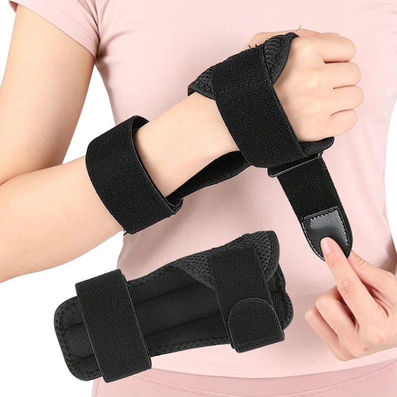 1pc Adjustable Breathable Wrist Support with Removable Splint Wrist Stabilizer  Comfortable Brace for Nighttime Sleep Protection