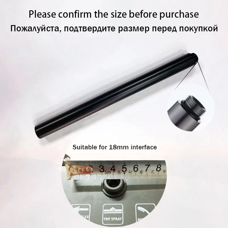 Shower Extender Gray Black Shower Extension Rod Shower Bracket Shower Extension Rod Riser Tube Bathroom Accessories