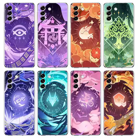Phone Case For Samsung Galaxy S25 Edge S24 Plus S23 FE S22 S21 S20 Ultra 5G S10 Soft Clear Cover Genshin Impact
