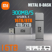 Xiaomi 16TB 3.1 USB Flash Drive Metal High-Speed Pen Drive 2TB 512GB Waterproof Type-C Usb PenDrive For Computer Storage Devices