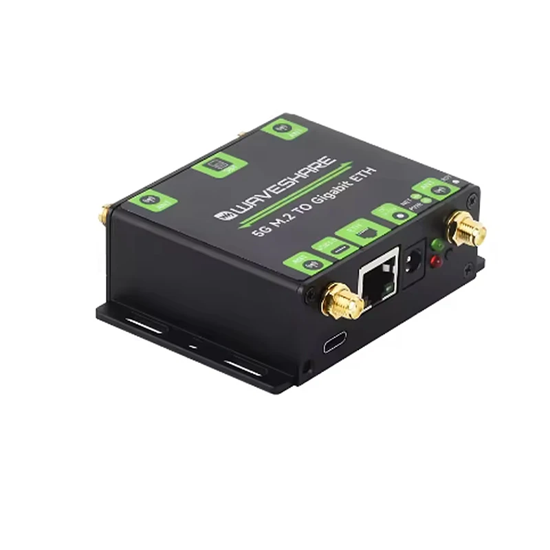 محول Waveshare 5G M.2 إلى USB3.1، 5G M.2 إلى Gigabit Ethernet، يدعم وحدات SIMCom / Quectel / Fibocom الرئيسية 5G M.2