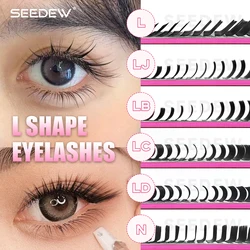 SEEDEW LJ/LB/LC/LD/N Eyelash Extensions L-shape MIX7-15mm Matte Mink Individual Eyelashes Makeup Soft Lashes