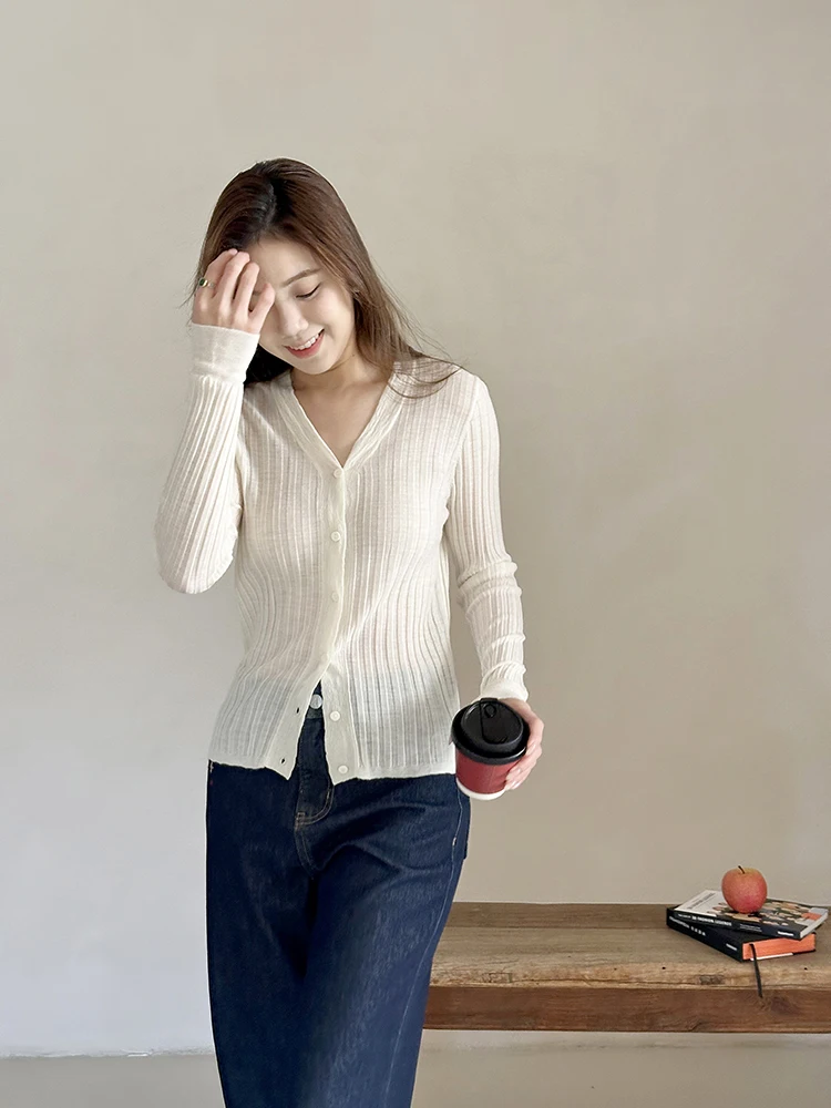 

Classic Sle Open Cardigan Soft High Quali Wool Fabric Skin-friendly Not Scratchy Breathable Warm High Quali Women's Kni...