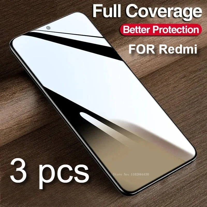 

3Pcs Clear Tempered Glaas for Xiaomi Redmi 13 14C 5G 15 Tempered Screen Protector for Redmi 13C 15C 4G 13X Anti-Shatter Glass