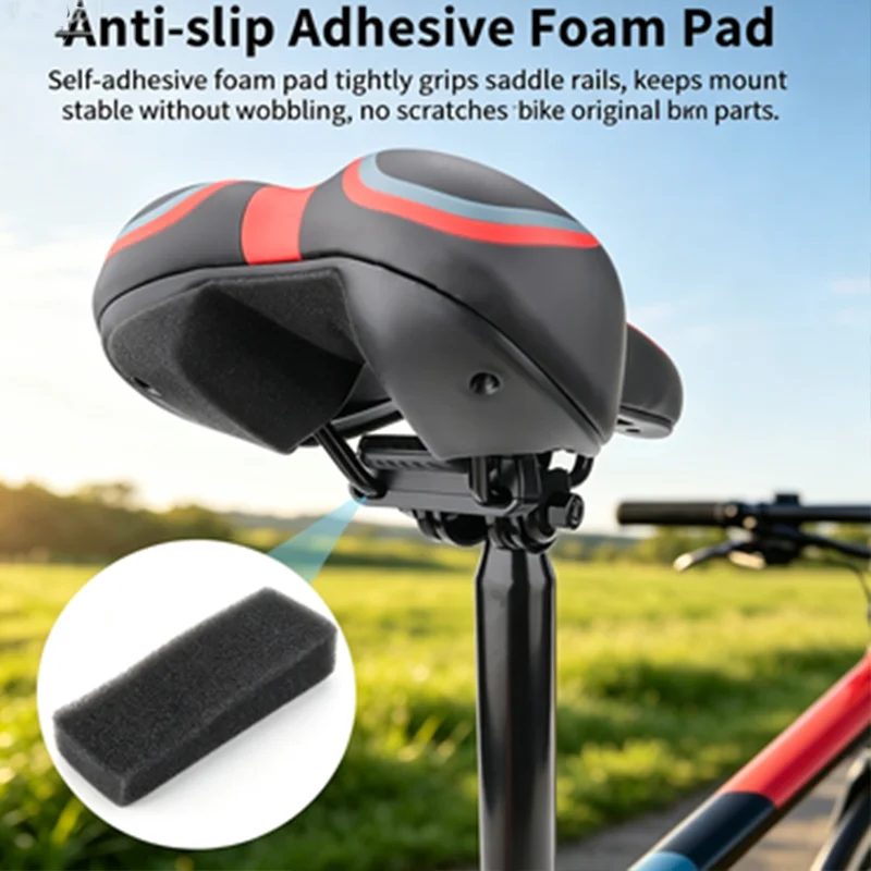 The Screws Installed Bracket Accessory Under The Seat Of The Mountain Bike Are Suitable For Air Tag / Life360 Tile Mate Locator
