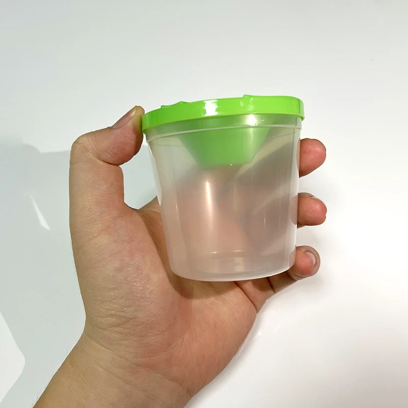 4 pezzi pennello rondella tavolo da disegno tazza di vernice multifunzione Anti-versamento spazzola di lavaggio secchio tazza di miscelazione di colore di plastica