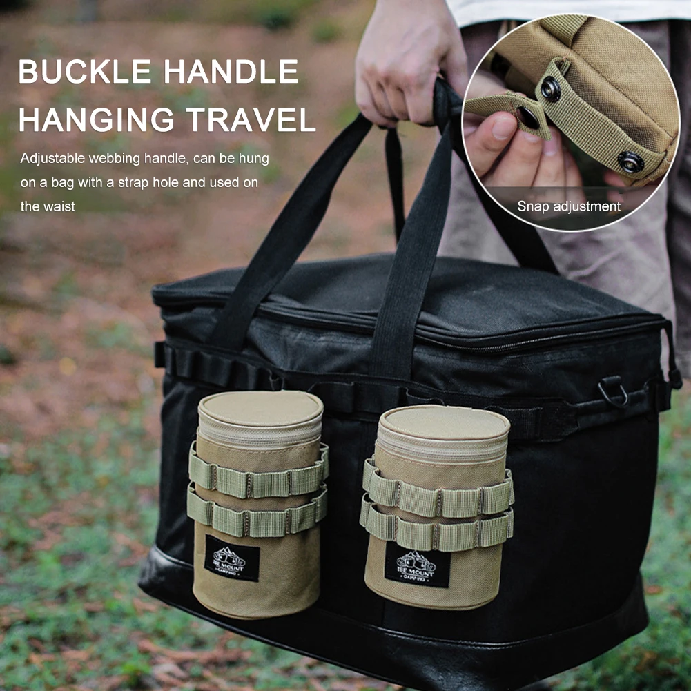 Outdoor-Campingtasche, leichte Reise-Aufbewahrungstasche mit Aufhängelöchern, Aufbewahrungstasche für Kleinigkeiten mit Griff, Campingzubehör