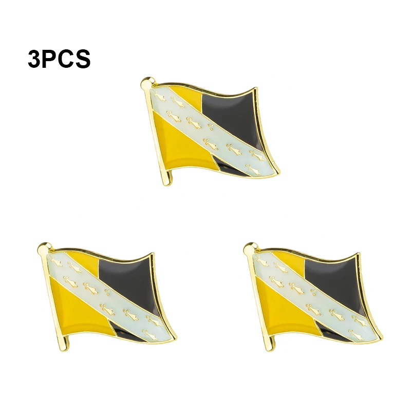 1-3-5-10-50-100 peças Broche NORFOLK, Pins de Lapela Nacionais, Pins de Lapela com Bandeira, Distintivo de Bandeira de País