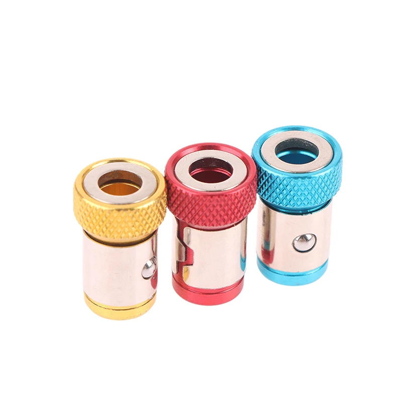 1/3PCS 6.35mm Universal Magnetic Ring Alloy Screwdriver Bit Anti-corrosion Strong Magnetizer Drill Bit Magnetic Ring Tool New